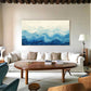 Azure Drift Blue Abstract Seascape Painting