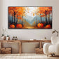 Pumpkin Glow Autumn Forest Painting