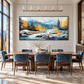 Mountain River Textured Painting