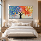 Spectrum Harmony Abstract Tree Painting