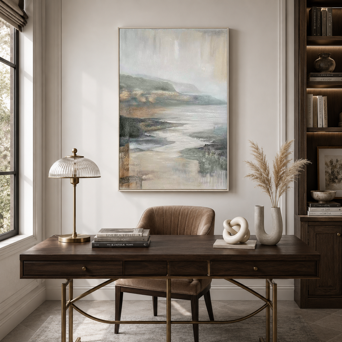 Whispers of the Bay Mist Landscape Painting