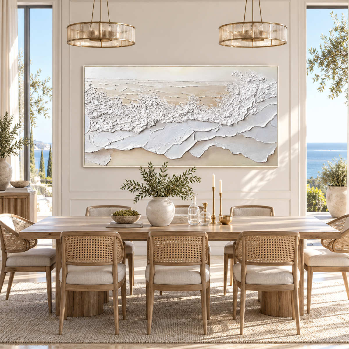 Coastal Frost-Textured Seascape