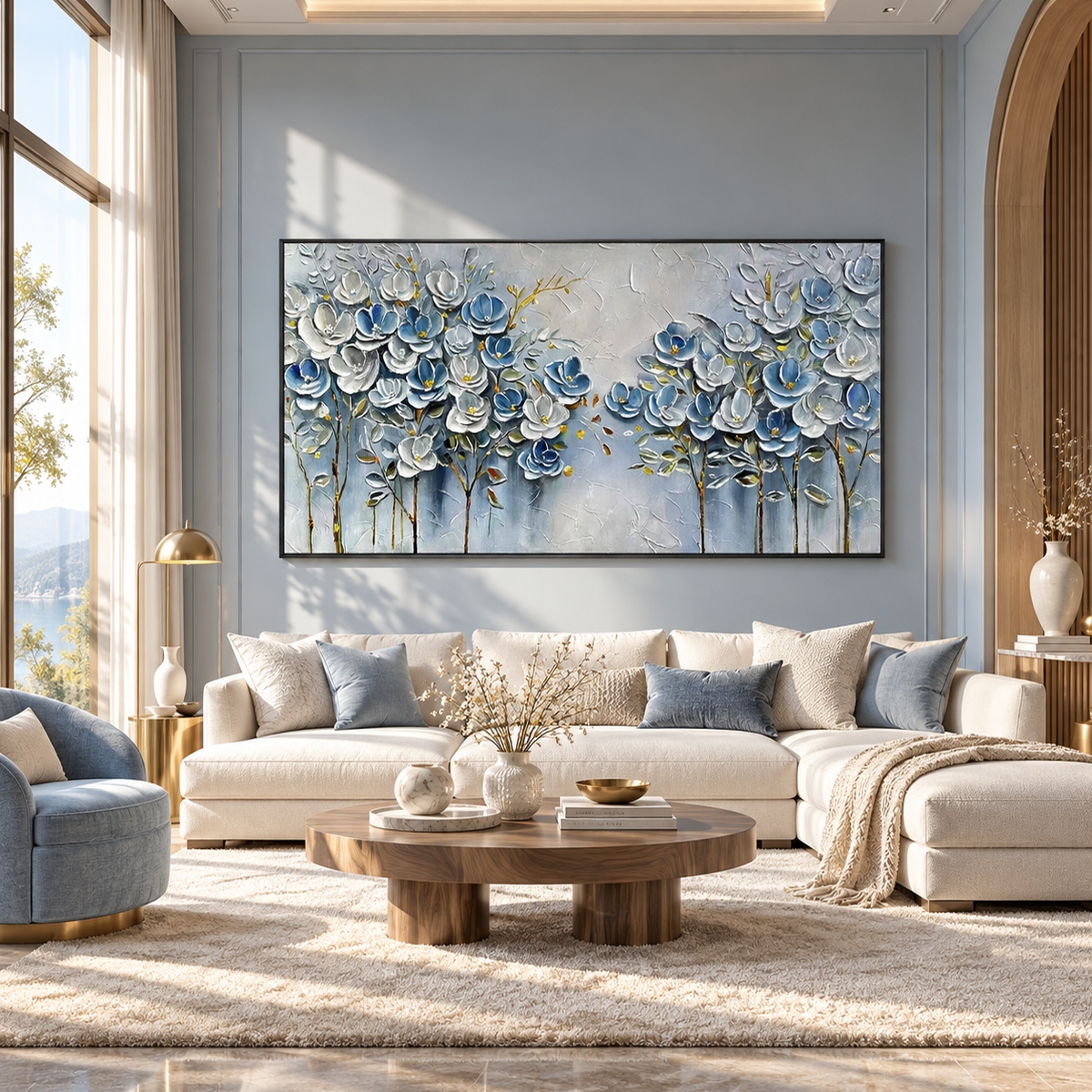 Textured Floral Painting