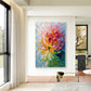 Radiant Bloom Spiral Abstract Painting