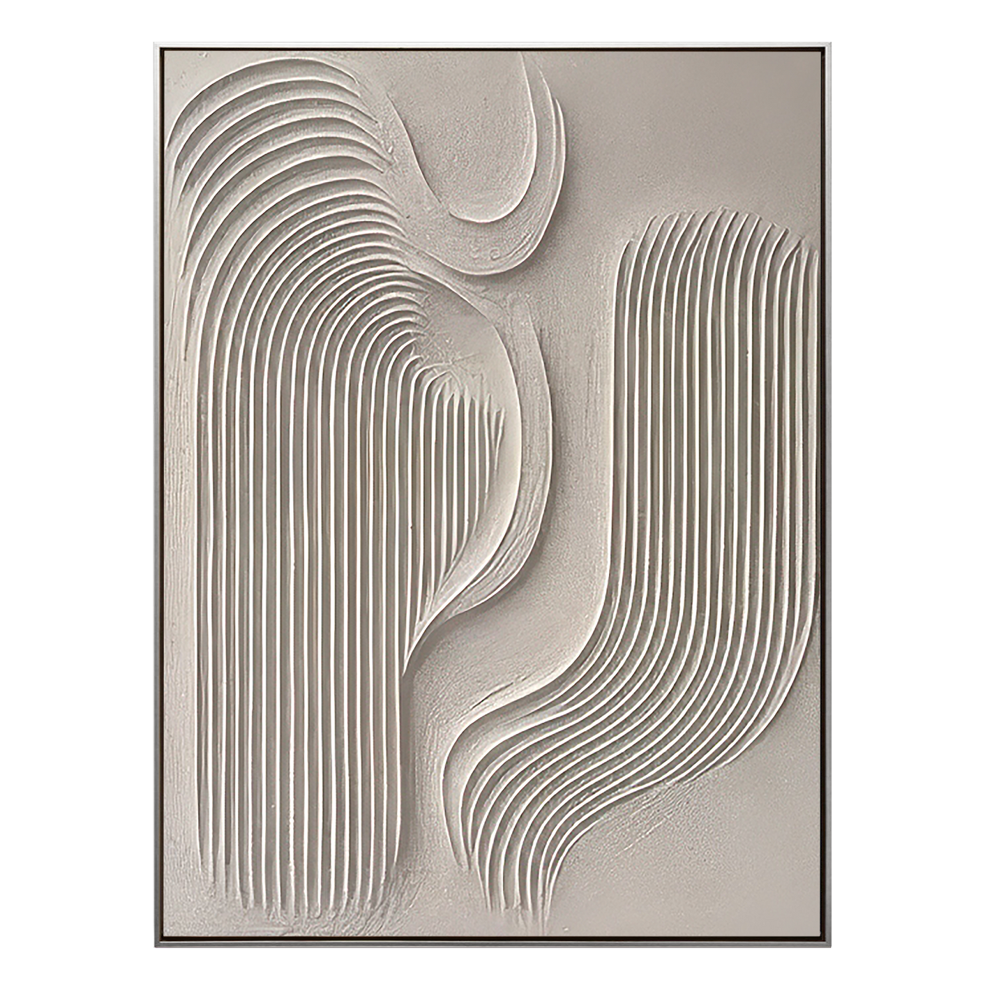 Zen Dune Beige Relief Painting
