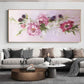Blush Bloom Garden – Textured Floral Painting