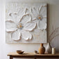 Ivory Petal Whisper Floral Abstract Painting