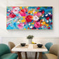 Vivid Bloom Drift Abstract Painting