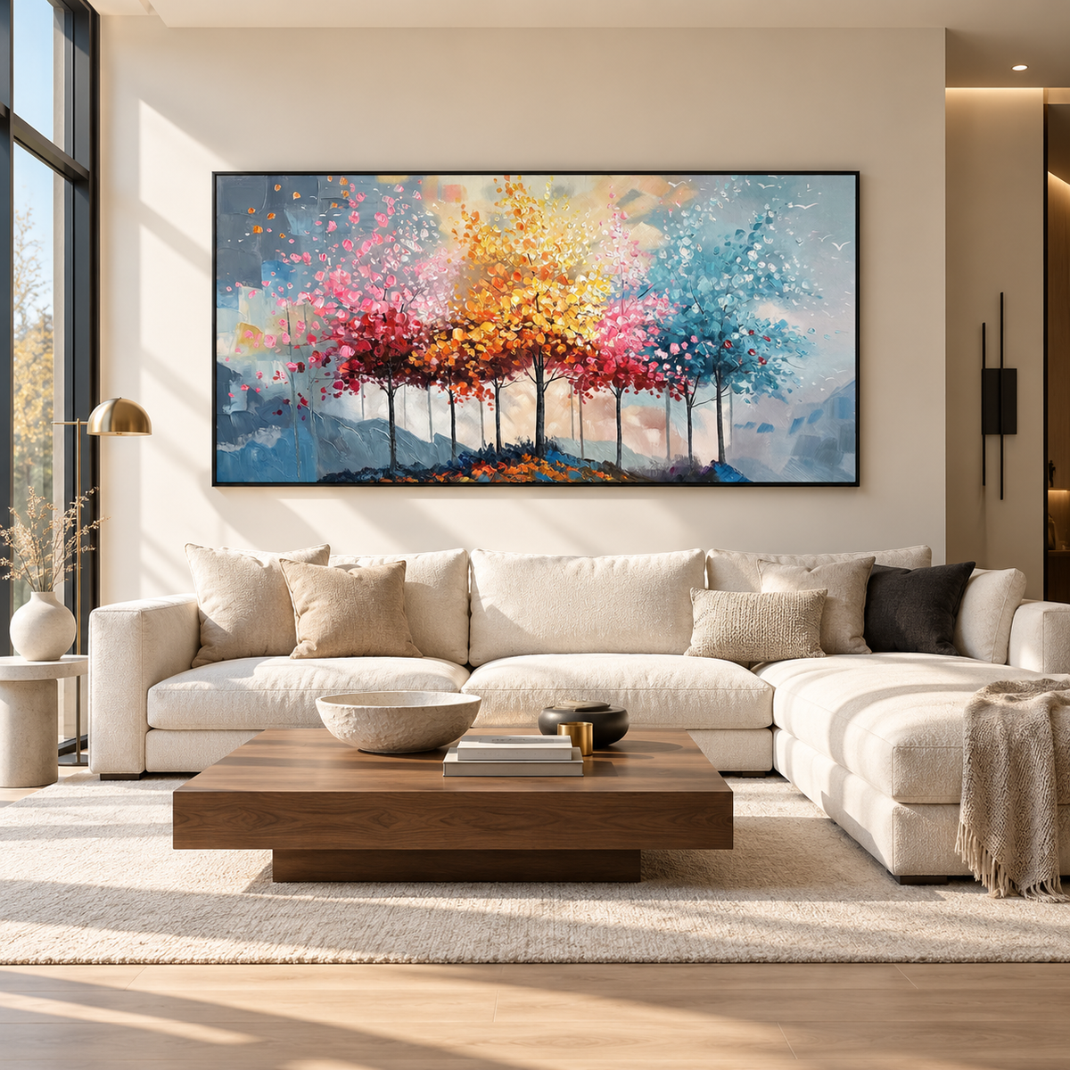 Whispering Seasons Forest Painting