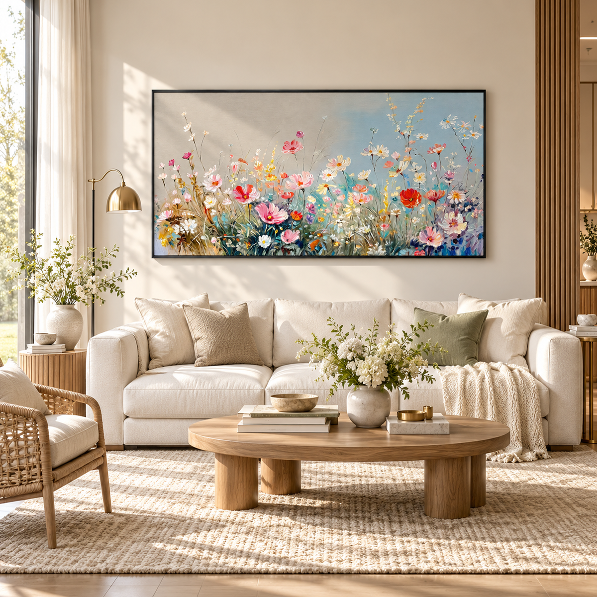 Wildflower Textured Painting