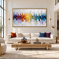 Abstract Cityscape Textured Painting