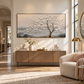 Whispering White Blossom Textured Painting