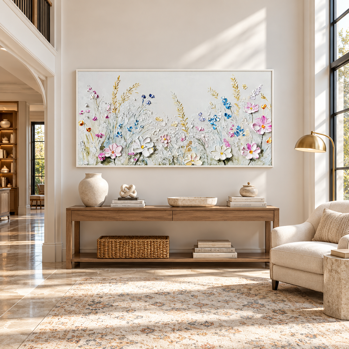 Textured Floral Painting