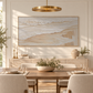Whispering Shore Sand Abstract Painting