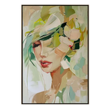 Whispered Muse Abstract Portrait Painting