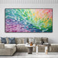 Aurora Petal Wave Abstract Painting