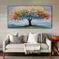 Radiant Seasons Tree Abstract Painting