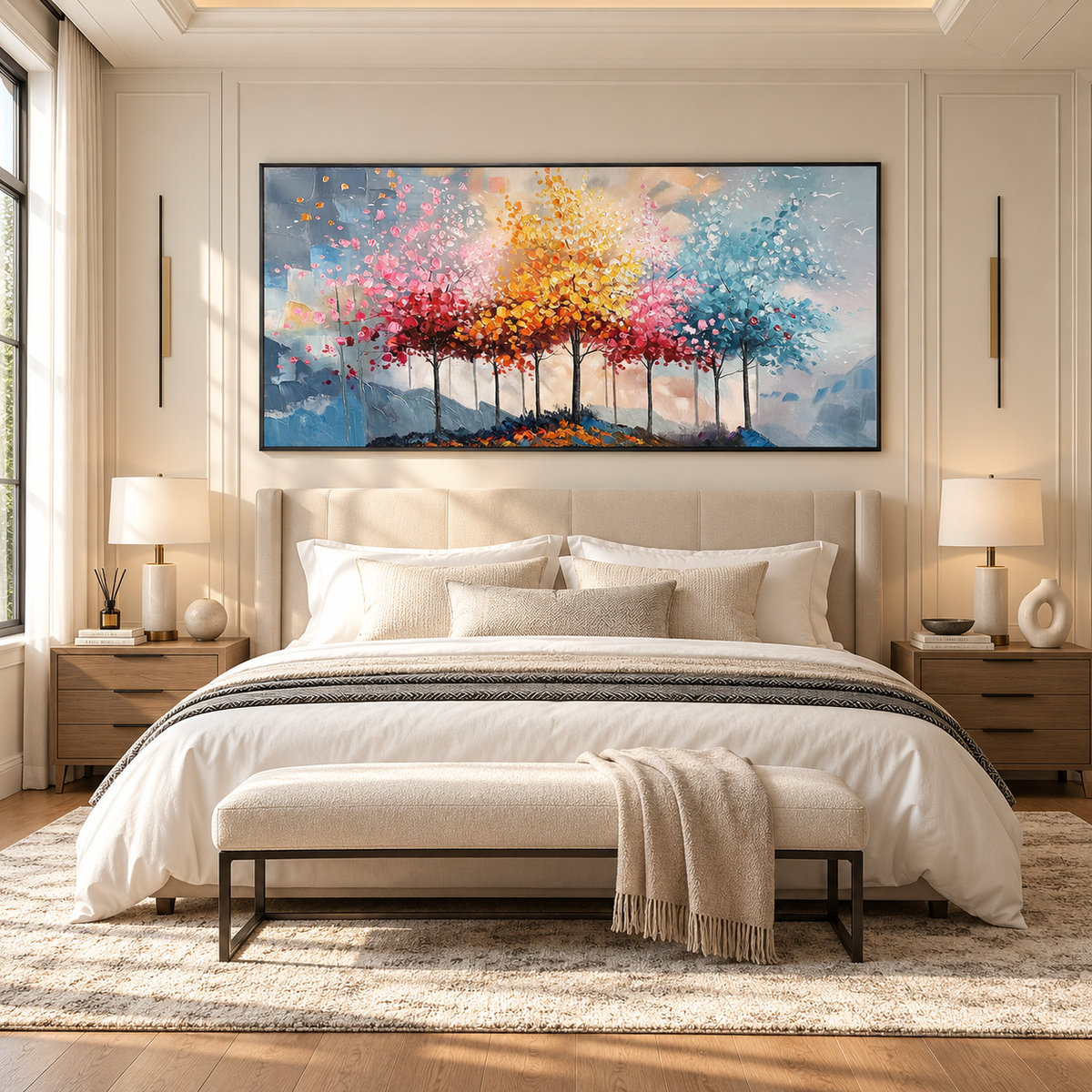 Whispering Seasons Forest Painting
