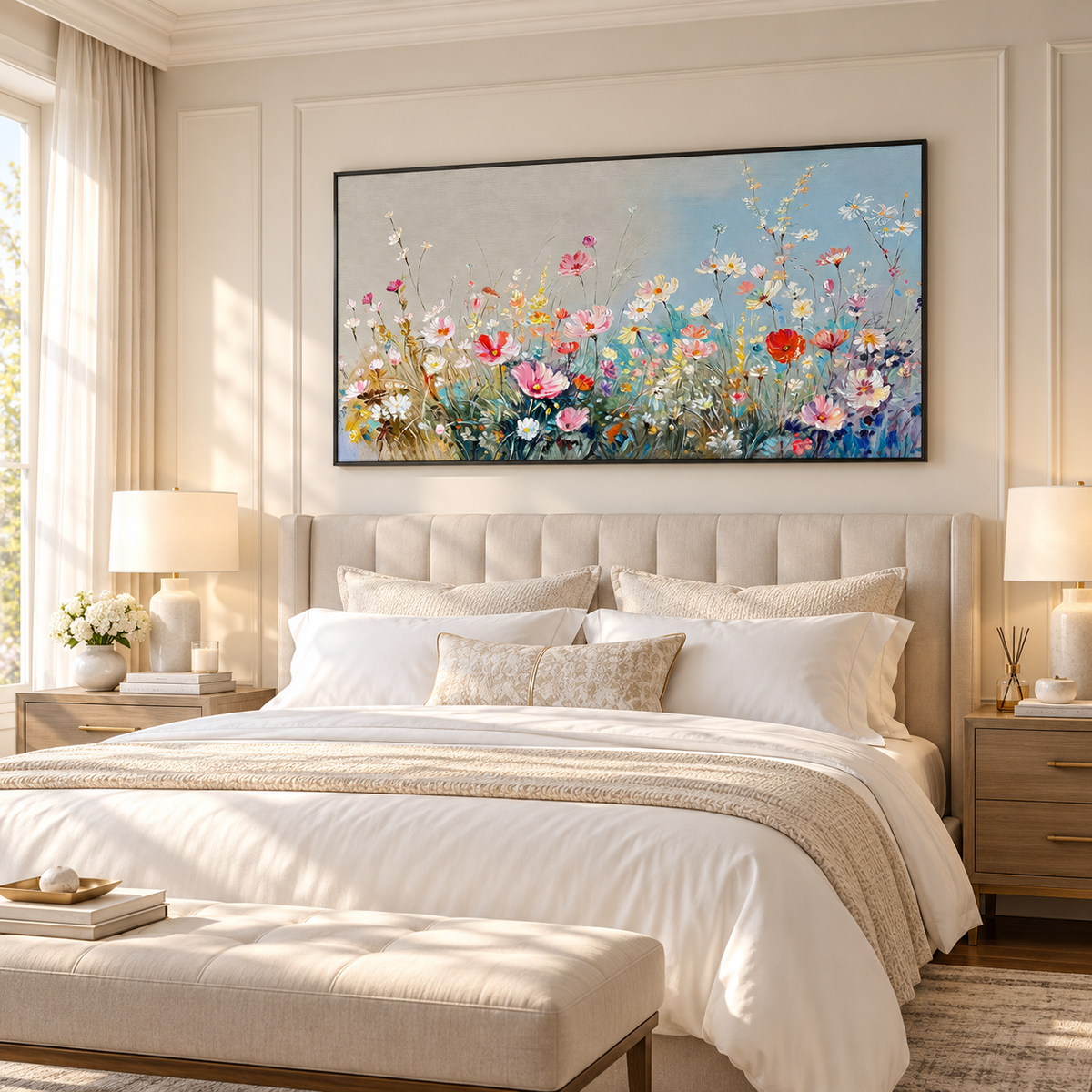 Wildflower Textured Painting