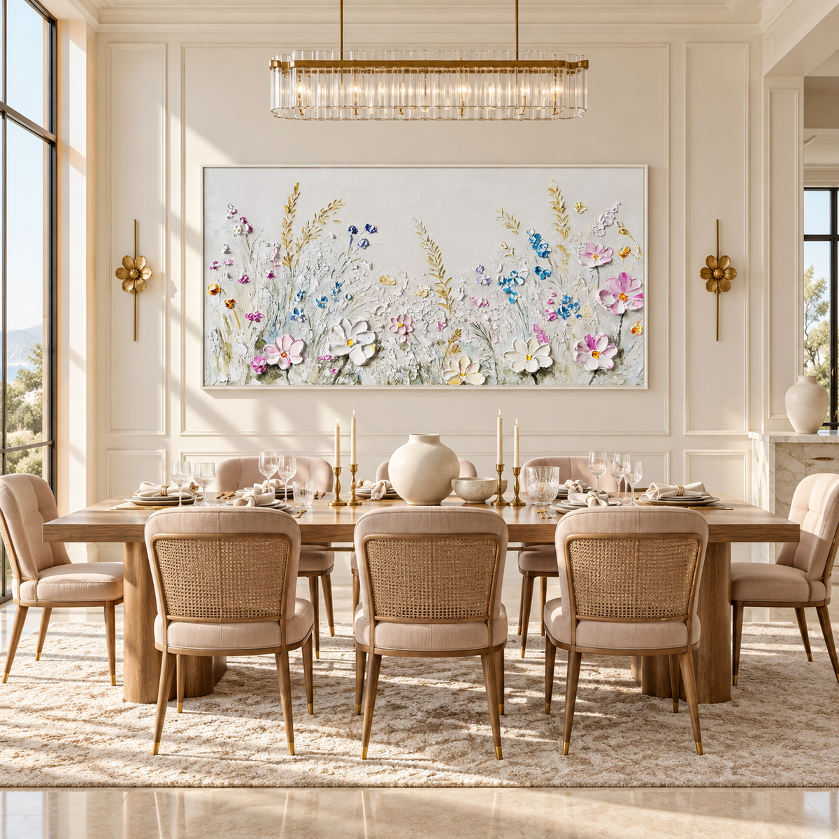 Textured Floral Painting