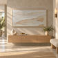 Whispering Shore Sand Abstract Painting