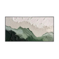 Mist Valley Textured Green Abstract Painting