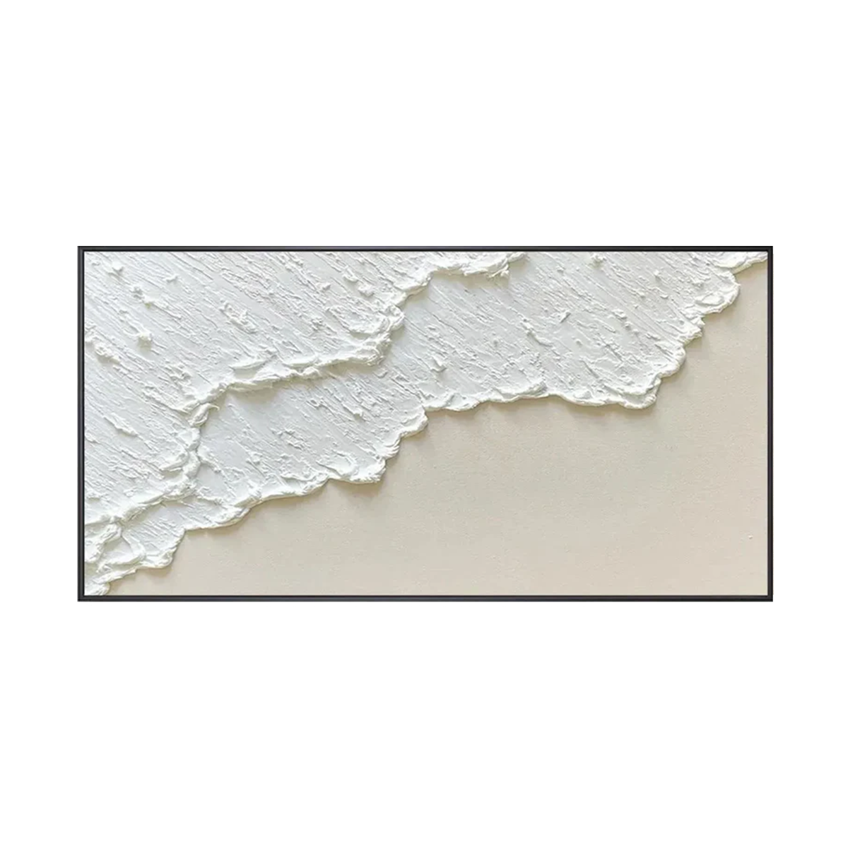 Ivory Calm Minimalist Textured Painting