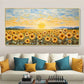 Sunrise Over Golden Sunflowers Painting