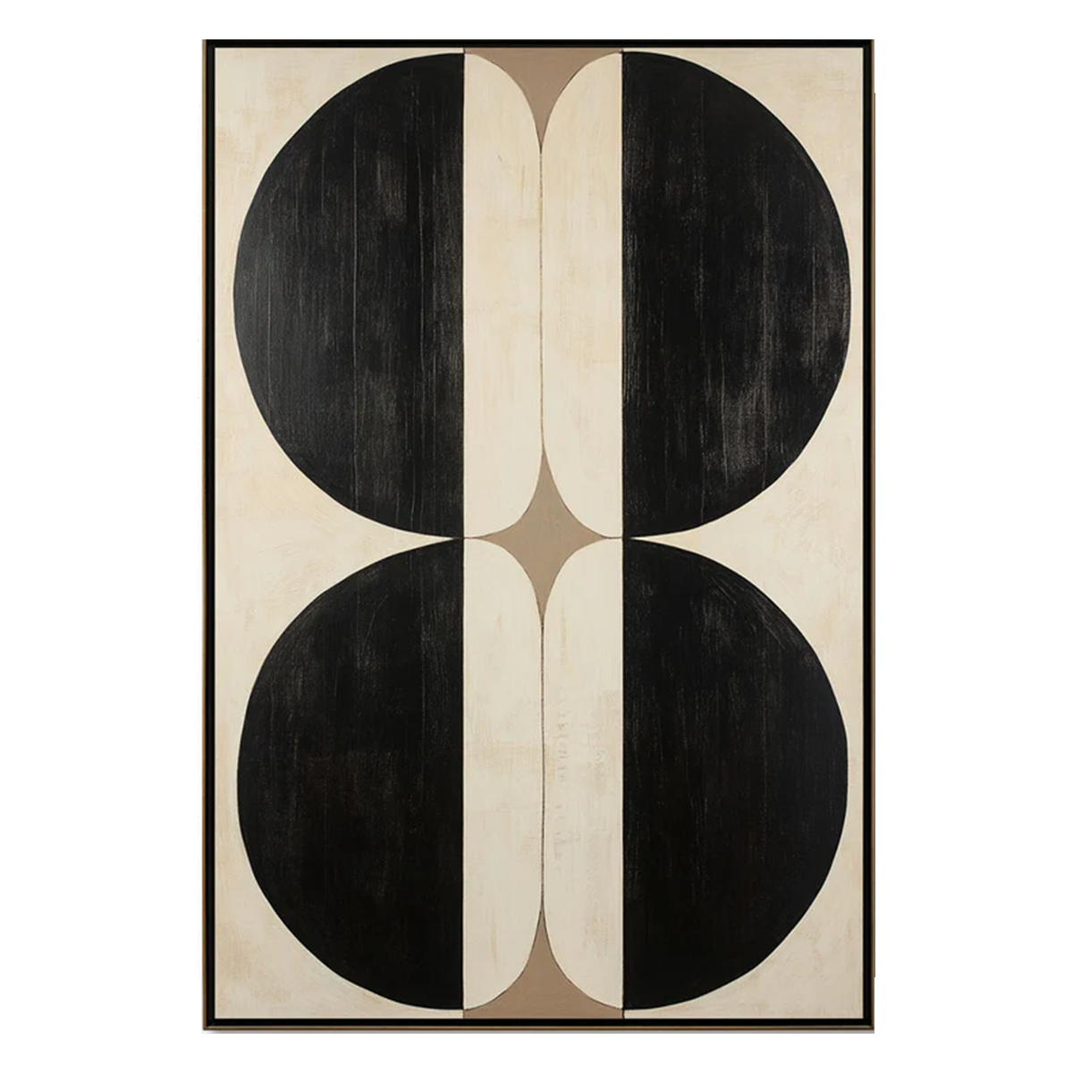 Dual Balance Geometric Abstract Painting