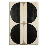 Dual Balance Geometric Abstract Painting