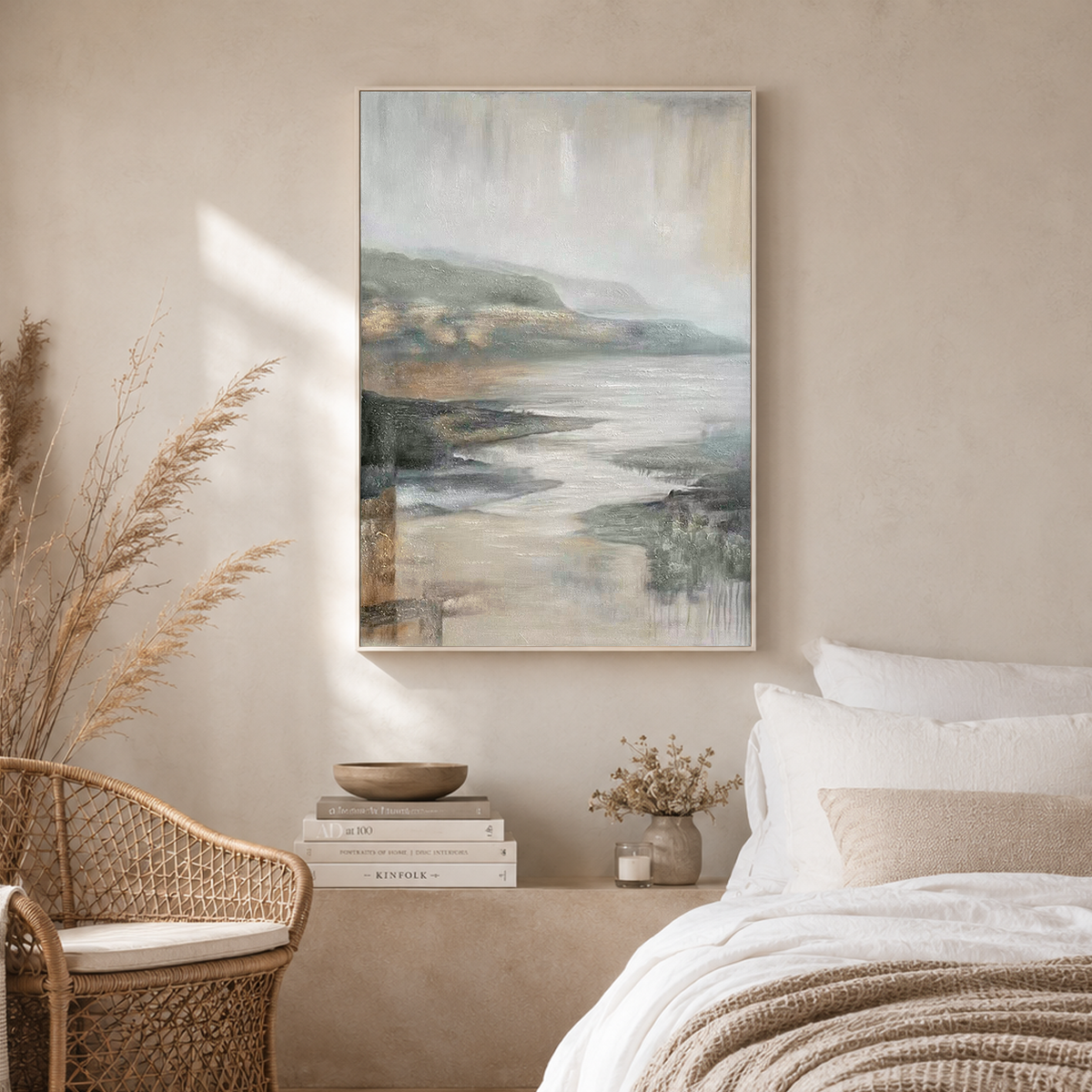 Whispers of the Bay Mist Landscape Painting
