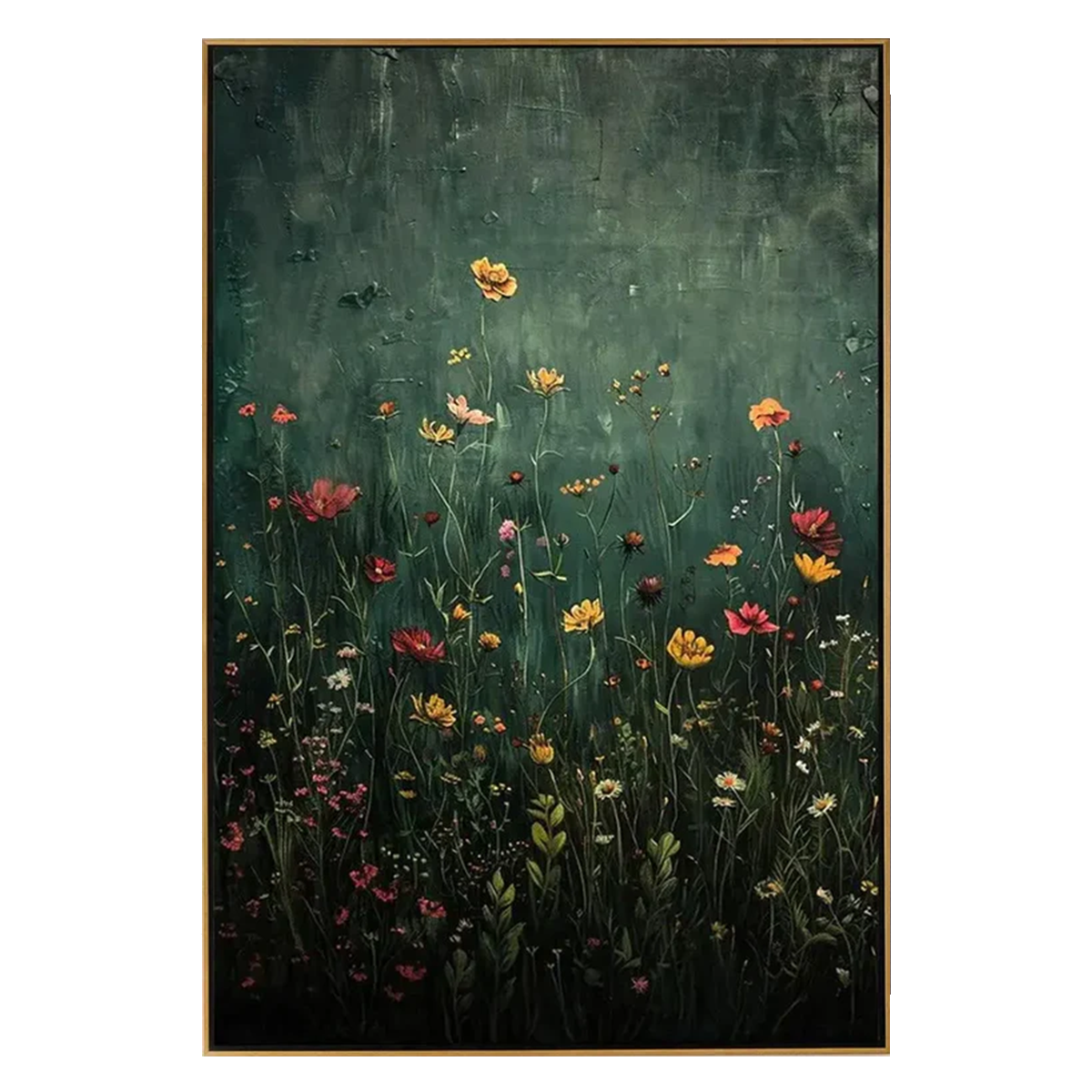 Twilight Meadow Floral Painting