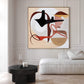 Saffron Loop Modern Abstract Painting