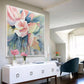 Blush Serenity Floral Abstract Painting