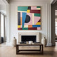 Modern Color Geometry Abstract Painting