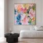 Petal Drift Pastel Abstract Painting