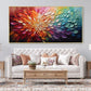 Radiant Spectrum Bloom Abstract Painting