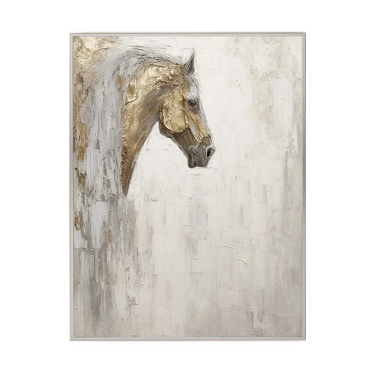 Gilded Grace Horse Portrait Painting
