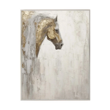 Gilded Grace Horse Portrait Painting