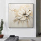 Ivory Bloom Silence Abstract Painting