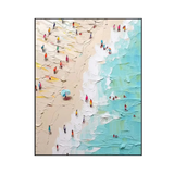 Golden Shoreline-Sunlit Beach Painting