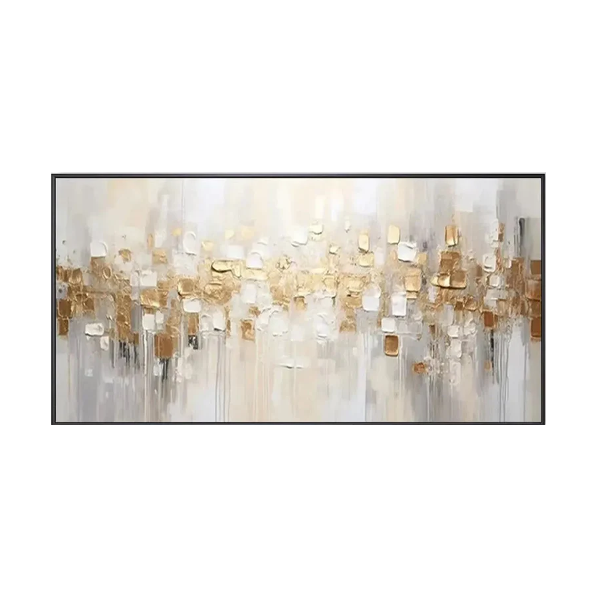 Golden Mirage Abstract Painting