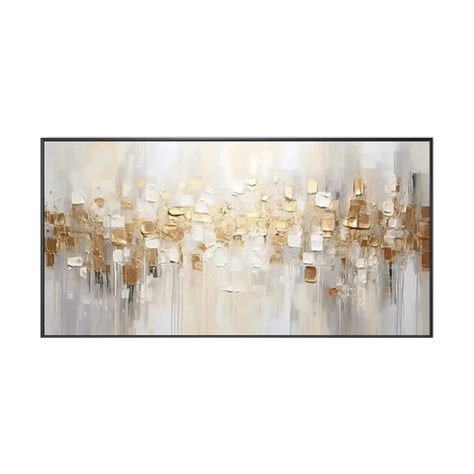 Golden Mirage Abstract Painting