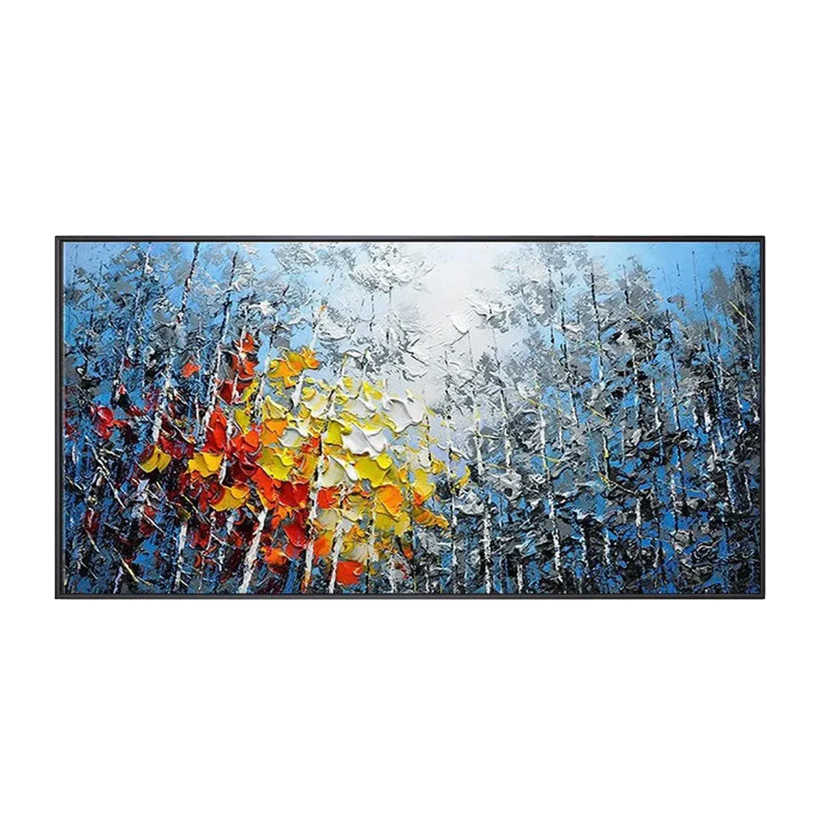 Autumn Glow Forest Abstract Painting