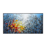 Autumn Glow Forest Abstract Painting