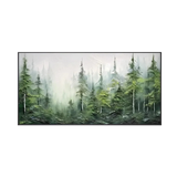 Whispering Pines Forest Landscape Painting