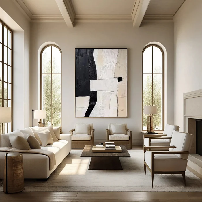 Urban Contrast Abstract Painting