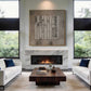 Neutral Vertical Stripes Painting