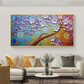 Colorful Floral Textured Painting