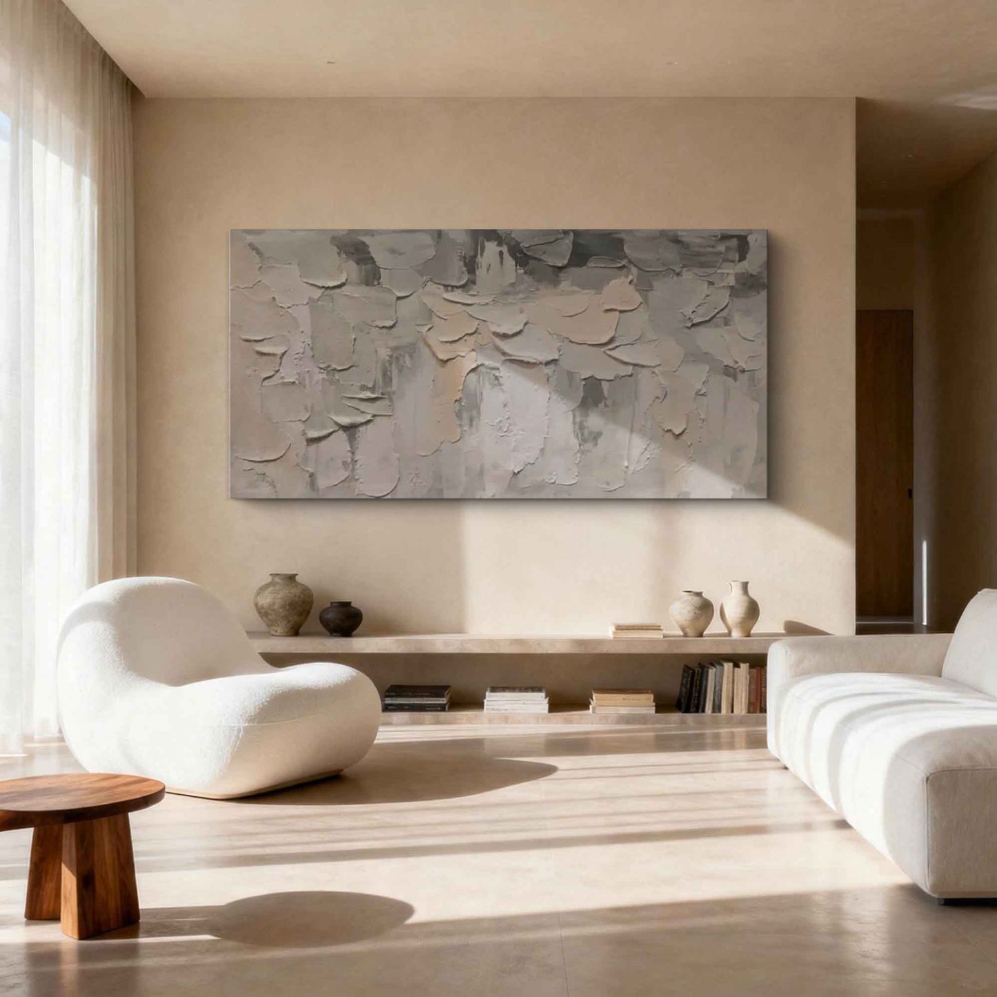 Frosted Plaster Harmony Abstract